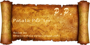 Patala Péter névjegykártya